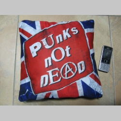 Punks not Dead, vankúšik cca.30x30cm 100%polyester